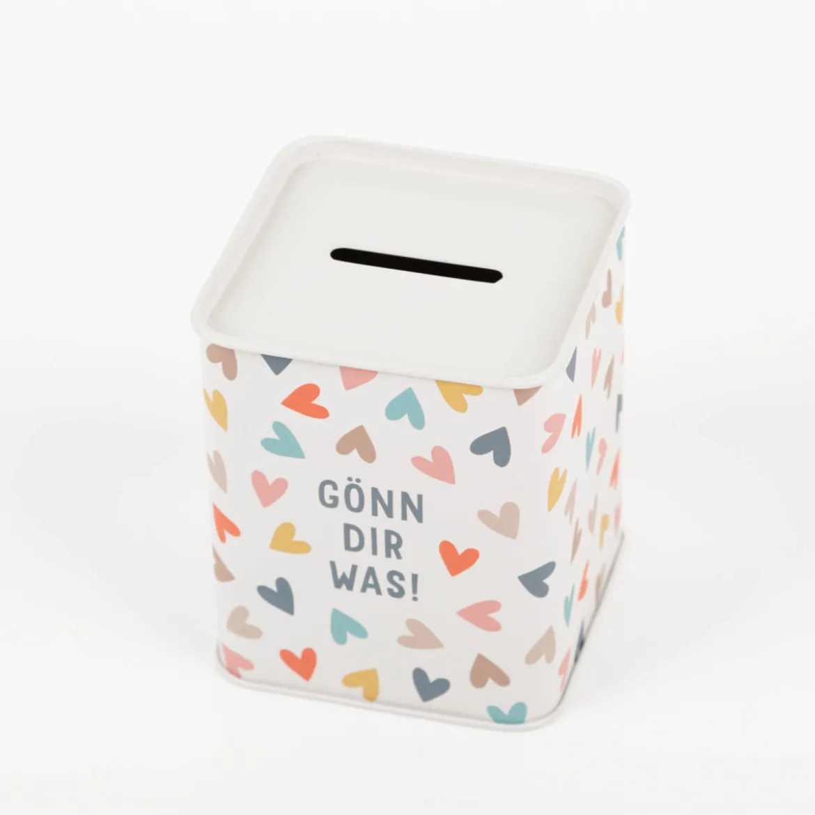 Spardose Gönn dir was mit Herzchen von Grafik Werkstatt