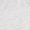Spitze elastisch Blumen Meterware offweiß Breite: 15cm
