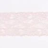 Spitze elastisch Blumen Meterware puder rosa Breite: 15cm