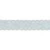Spitze elastisch Blumen mint Meterware Breite: 3cm