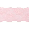 Spitze elastisch Blumen rosa Meterware Breite: 9,5cm