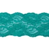 Spitze elastisch Blumen smaragd grün Meterware Breite: 9,5cm
