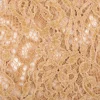Spitze mit Chenille Meterware floral camel 150cm breit
