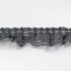Spitzenband mit Tüll Breite: 3,5cm dunkelgrau