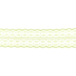 Spitze Spitzenborte Spitzenband Tüllspitze Meterware lime grün Breite: 4,8cm