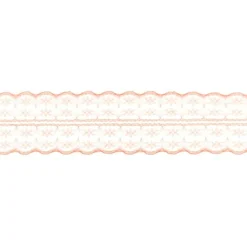 Spitze Spitzenborte Spitzenband Tüllspitze Meterware koralle Breite: 4,8cm