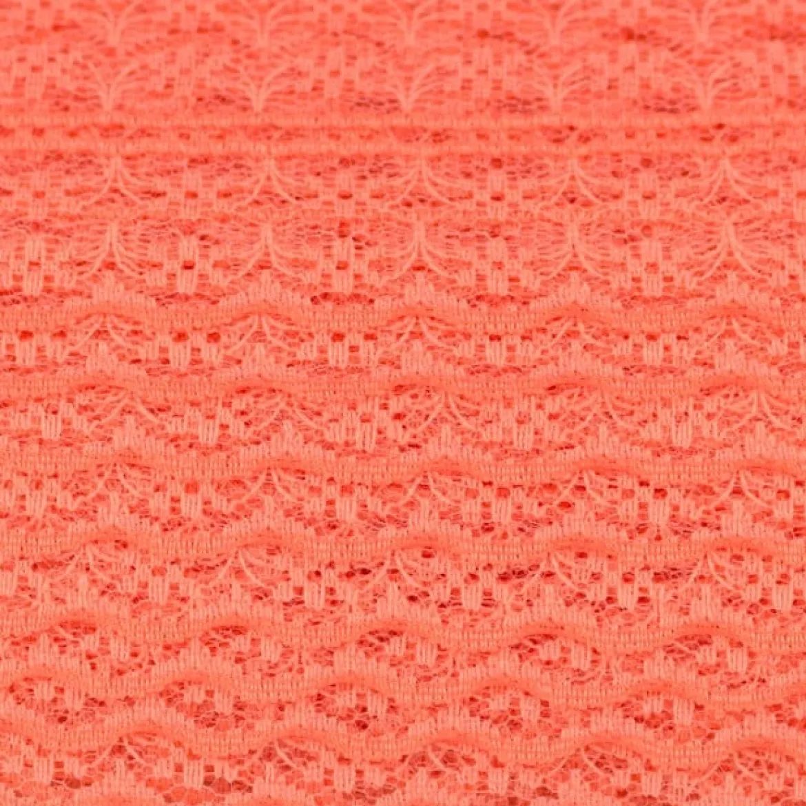 Spitze Spitzenborte Spitzenband Tüllspitze Meterware koralle Breite: 4,8cm