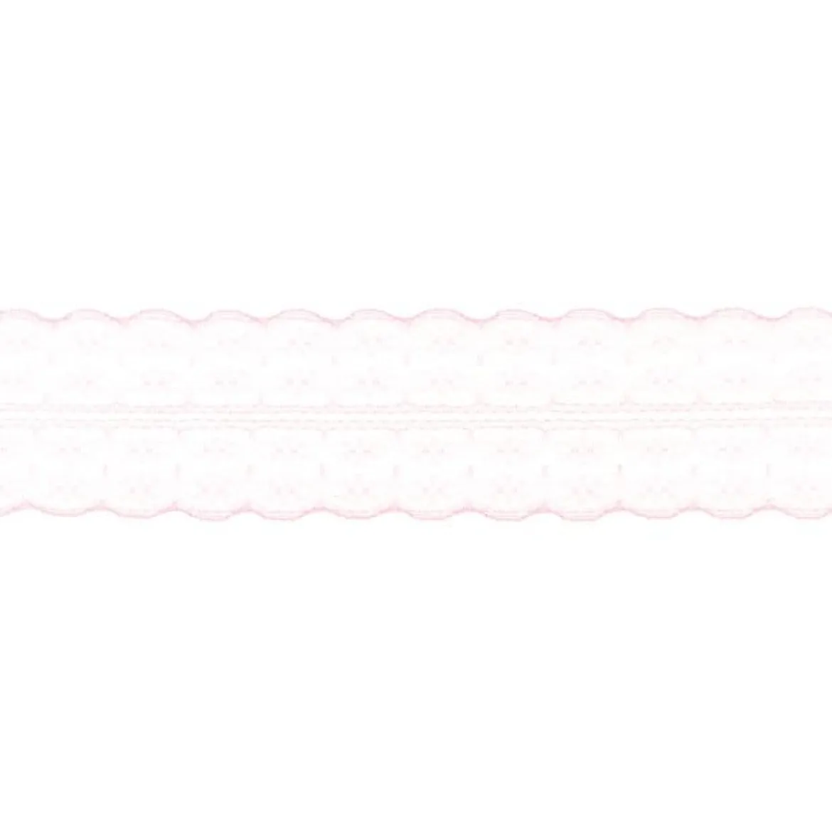 Spitze Spitzenborte Spitzenband Tüllspitze Meterware babyrosa Breite: 4,8cm