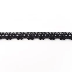 Spitze Zierband schwarz Breite: 1,5cm