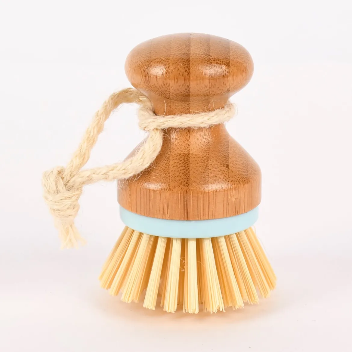 Spülbürste Bambus rund natur mint 9,5x7cm
