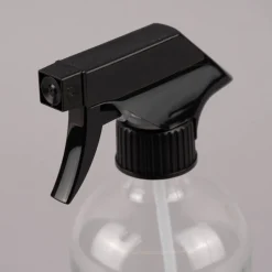 Sprühflasche Glas Kunststoff transparent schwarz 450ml
