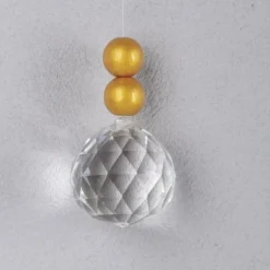 2 Stück Dekohänger Sonnenfänger aus Brosilikatglas 3x3,5cm