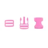 Steckverschluss Buckle Taschenverschluss Steckschnalle mit Dreisteg pink 25mm