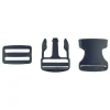 Steckverschluss Taschenverschluss Buckle Steckschnalle mit Dreisteg marineblau 38mm