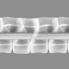 Stegband mit Smokfalte 50 mm transparent – Gardinenband 1:2,5 mit rückseitigen Schlaufen, Made in Germany