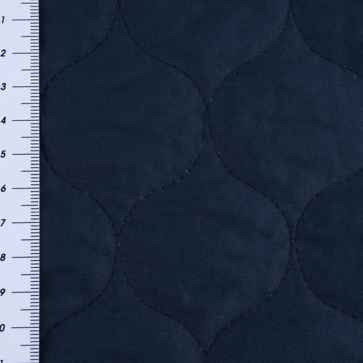 Steppstoff Bekleidungsstoff Stepped Double zweiseitig dunkelblau 1,40m Breite