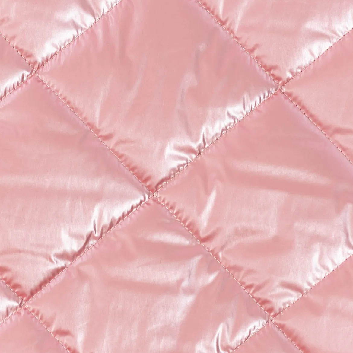 Steppstoff Bekleidungsstoff Stepped Shine Rauten rosa 1,40m Breite