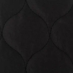 Steppstoff Bekleidungsstoff Stepped Double zweiseitig schwarz 1,40m Breite