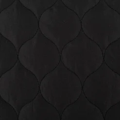 Steppstoff Bekleidungsstoff Stepped Double zweiseitig schwarz 1,40m Breite