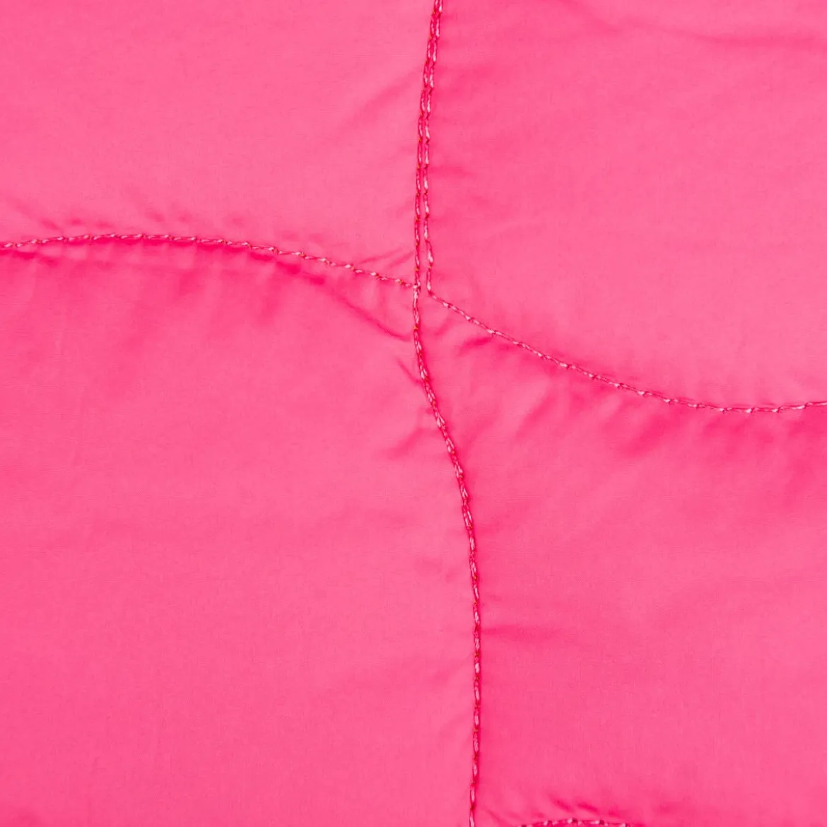 Steppstoff Jackenstoff Graphic Square pink neongrün 1,40m Breite
