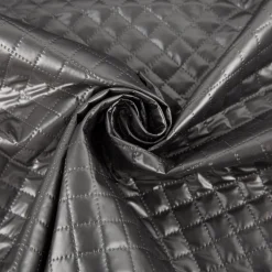 Steppstoff Metallic Silber Rautensteppung 140cm Breite