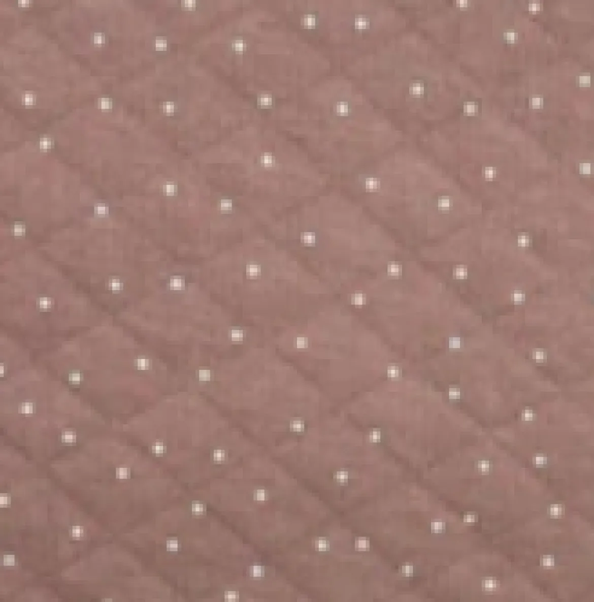 Steppstoff mit Rautensteppung Wattierung Punkte rosa weiß 1,40m Breite