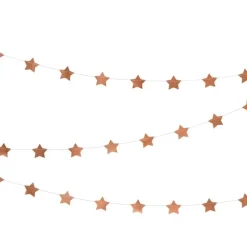 Sternengirlande Girlande mit Sternchen rose gold 3,6m