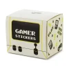 Sticker Set Gamer 36 Stück 18 Designs schwarz creme grün weiß versch. Größen