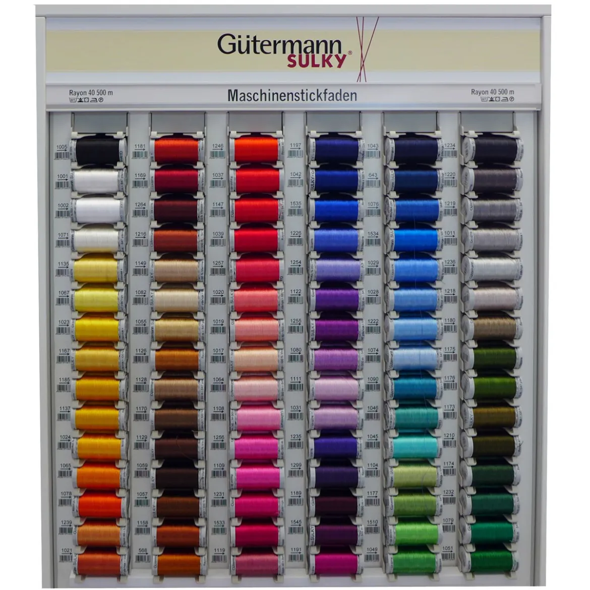 Stickgarn Farbnr. 1044 Gütermann 500 Meter/Spule Viscose Sulky Rayon 40