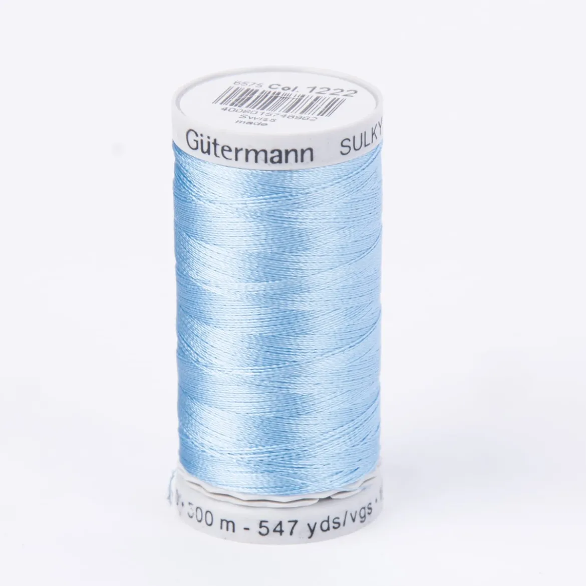 Stickgarn Farbnr. 1222 Gütermann 500 Meter/Spule Viscose Sulky Rayon 40