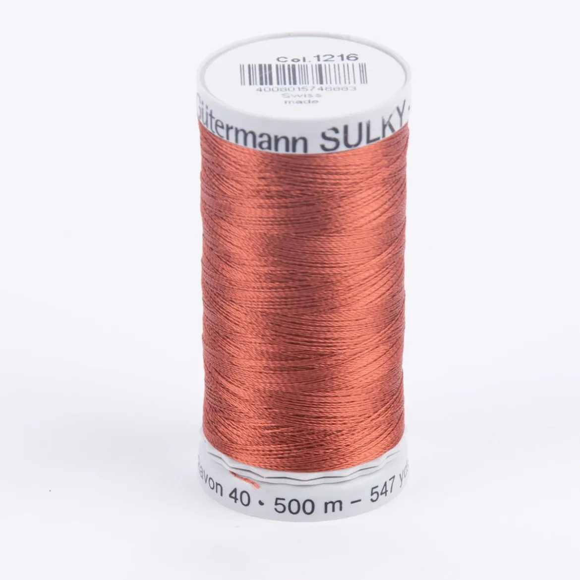 Stickgarn Farbnr. 1216 Gütermann 500 Meter/Spule Viscose Sulky Rayon 40