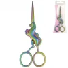 Stickschere Einhorn Metall rainbow mulitcolor 11cm