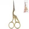 Stickschere Storchenschere Metall goldfarbig 11,6cm