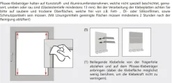 4 Stk Klebeträger für Plissees Cosiflor und Decomatic weiß
