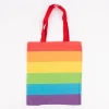 Stoffbeutel Pride Regenbogenfarben aus Baumwollcanvas 35x40cm