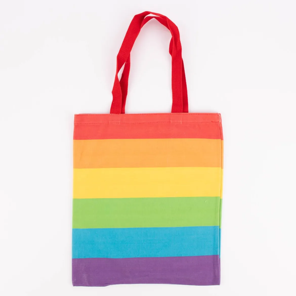 Stoffbeutel Pride Regenbogenfarben aus Baumwollcanvas 35x40cm