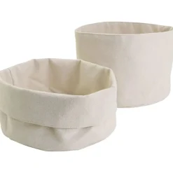 Stoff Korb aus Baumwolle rund blanko natur 20x14,5cm von Creativ Company
