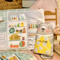 Stoffpanel Babú's House Puppenhaus Tasche Nähpanel bunt zum Selbernähen