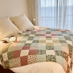 Stoffpanel Quilt Bread and Butter Patchwork bunt 147x170cm zum Selbernähen