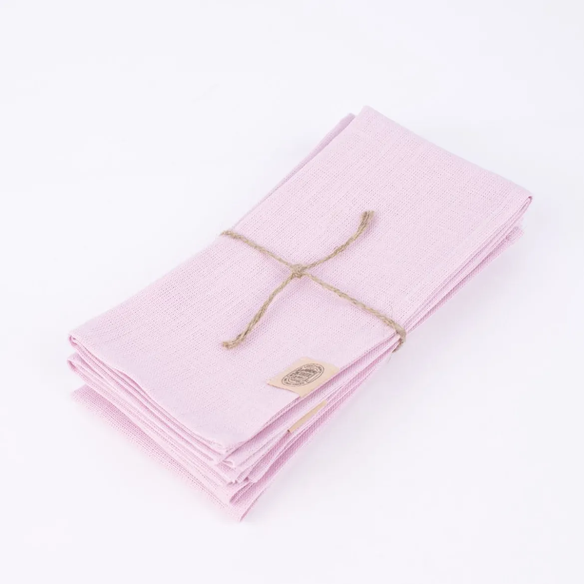 Stoffservietten Erik aus 100% Leinen 4 Stück 44x44cm rosa