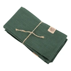 Stoffservietten Leinen Erik 4er Set 44x44cm grün hochwertig & nachhaltig