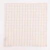 Stoffservietten Tyra Karo aus 100% Baumwolle 4 Stück 40x40cm cremeweiß goldfarbig