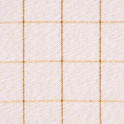Stoffservietten Tyra Karo aus 100% Baumwolle 4 Stück 40x40cm cremeweiß goldfarbig