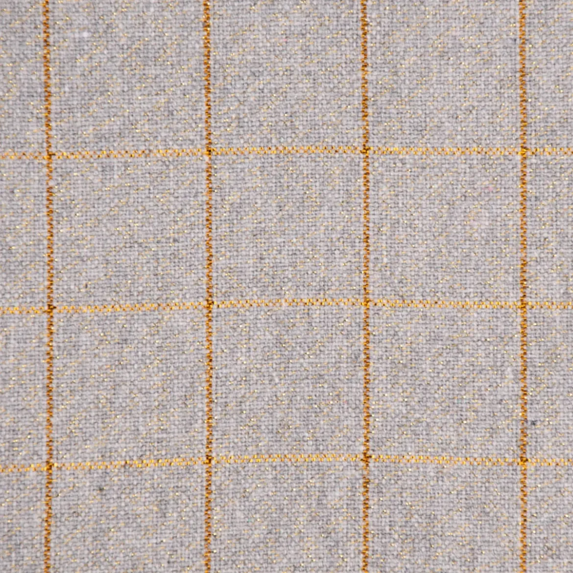 Stoffservietten Tyra Karo aus 100% Baumwolle 4 Stück 40x40cm grau goldfarbig
