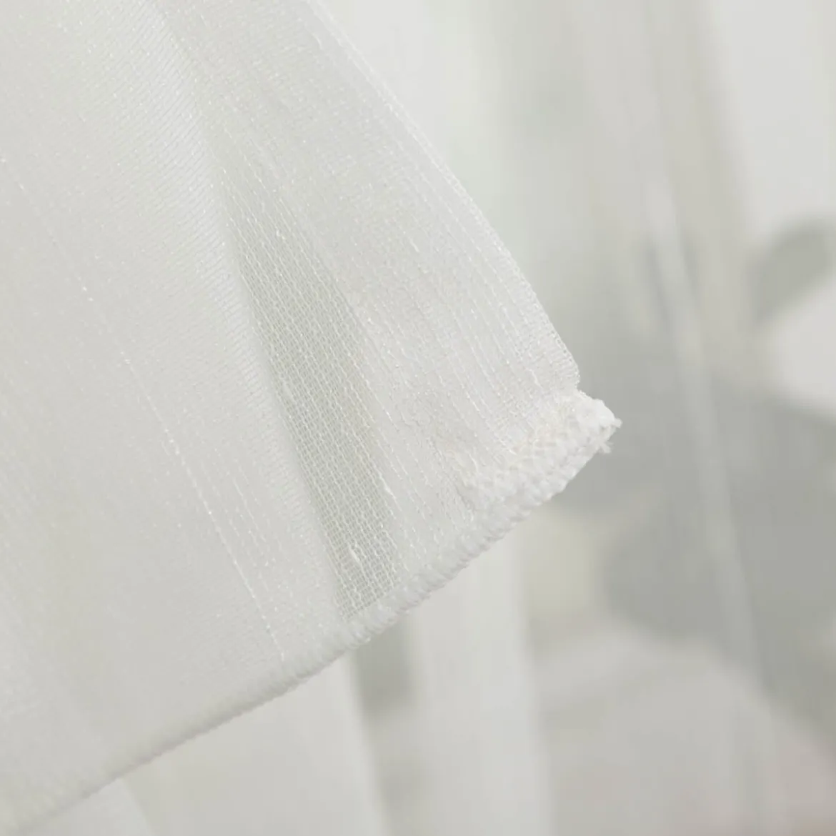 Stores grob mit Bleiband creme 260cm hoch