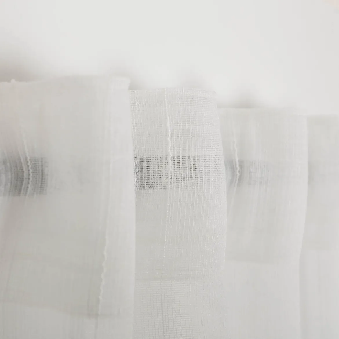 Stores grob mit Bleiband creme 260cm hoch