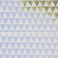 Stores Organza Ausbrenner mit Bleiband Dreiecke ecru 300cm Höhe