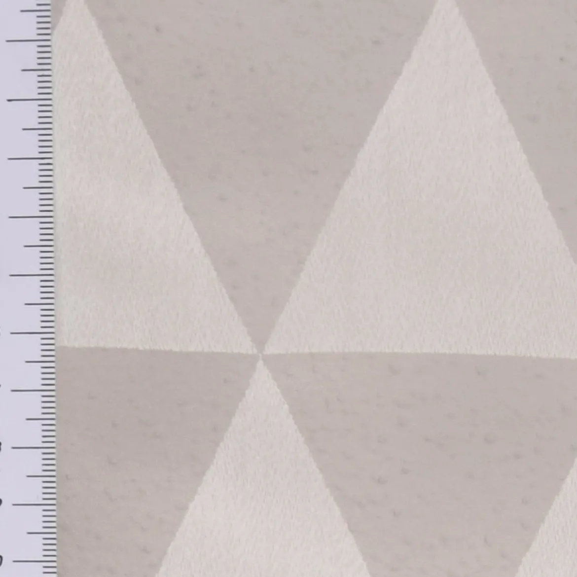 Stores Organza Ausbrenner mit Bleiband Dreiecke ecru 300cm Höhe