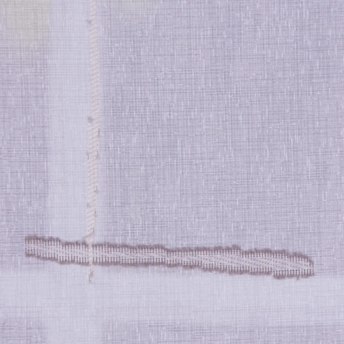 Stores Scherli Streifen mit Bleiband weiß braun taupe 300cm hoch