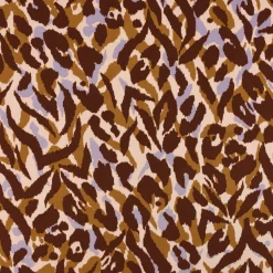 Stretchstoff Viskosestoff Bekleidungsstoff Rosella Grafikdessin ANIMAL SKIN lila beige braun 1,40m Breite